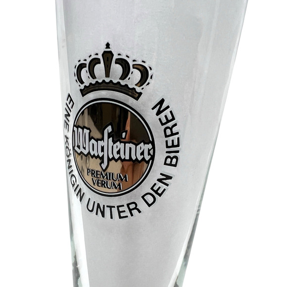 Vintage Warsteiner Beer Glasses Set Of 5 Pilsner Gold Rim German 0.2L Footed - Picture 5 of 9